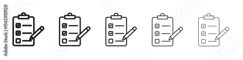 Survey icons. simple and modern vector icon designs