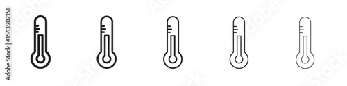 Thermometer icons. simple and modern vector icon designs