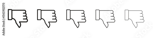 Thumb down icons. simple and modern vector icon designs