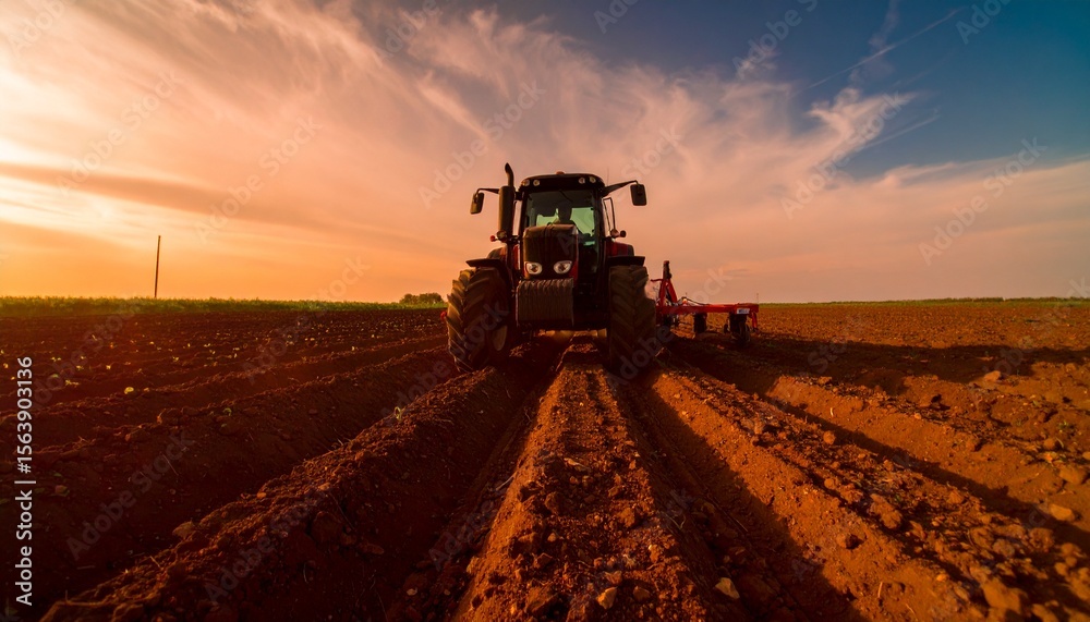 Fototapeta premium Nature and technology unite for better farming. 