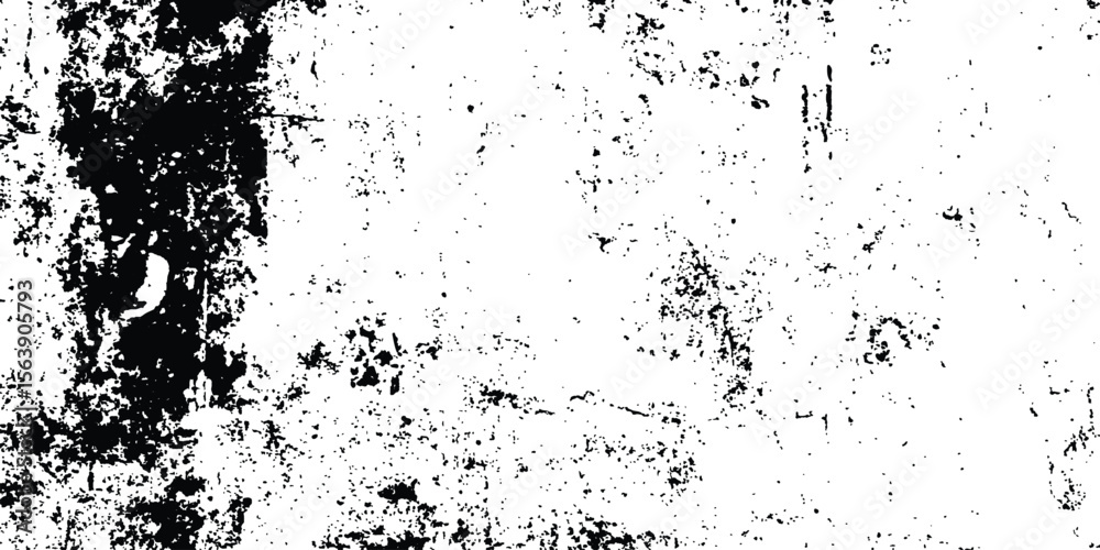 Fototapeta premium Rustic grunge texture with grain and stains Abstract noise background. Close-up of distressed ink paint texture. Rough black and white distressed vector texture. High-resolution, Abstract background. 