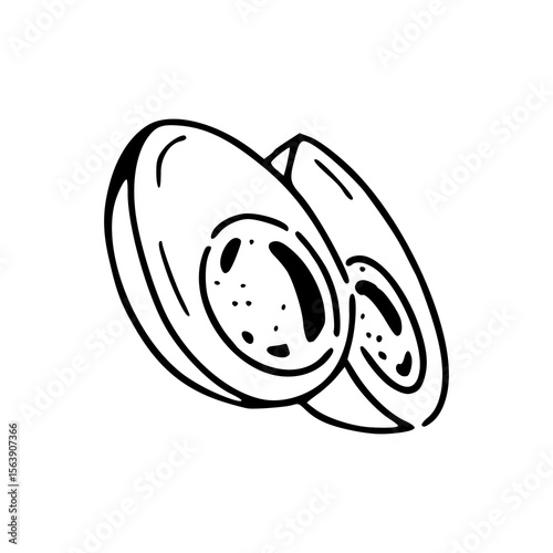 breakfast egg halves clipart