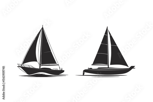 Boat icon set, vector illustration.