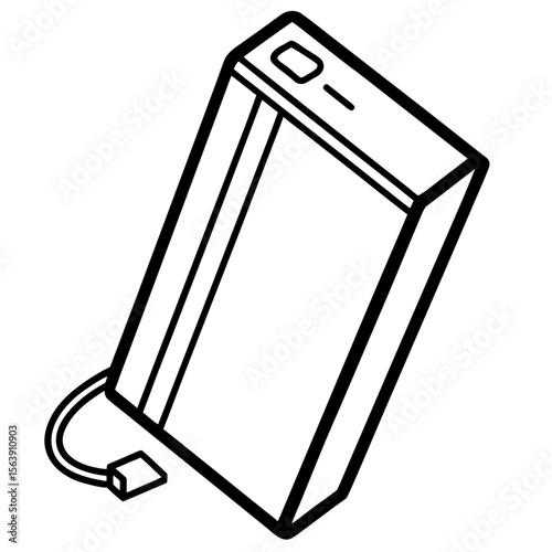 Portable Power Bank Vector