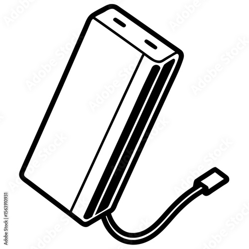 Portable Power Bank Vector