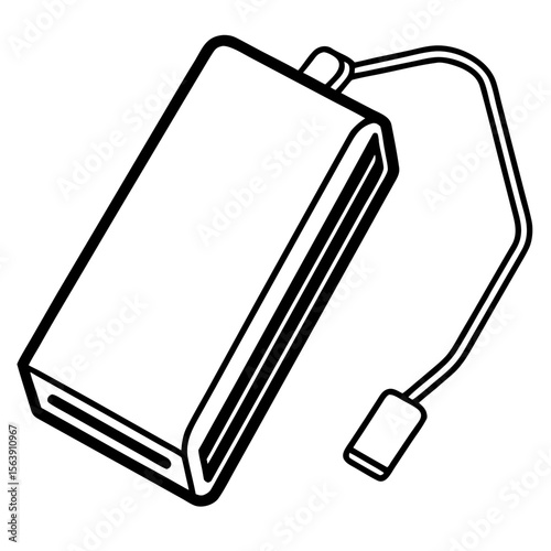Portable Power Bank Vector