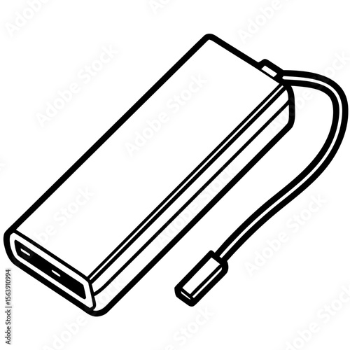 Portable Power Bank Vector