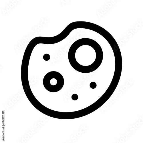 Simple cell illustration for biology education.  Cell graphic shows nucleus, organelles, and cytoplasm. This single cell image is perfect for scientific presentations, educational materials.