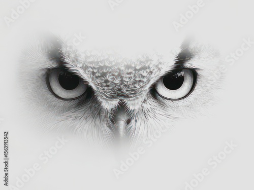 Owl's Intense Gaze