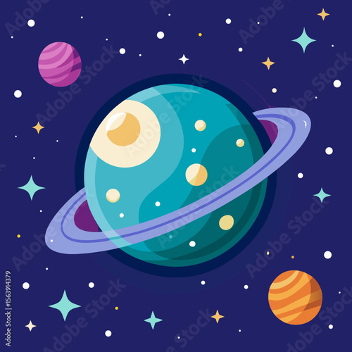 "Colorful Fantasy Planets 