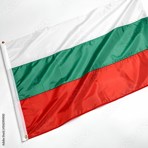 Obraz na plátně flag of Bulgaria with white background
