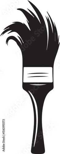 Print Artistic Paint Brush Stroke Icon Vector