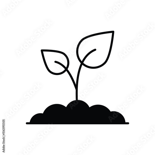 Seedling Vector icon
