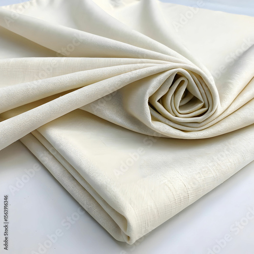 A neatly folded piece of soft muslin cloth lightweight, breathable