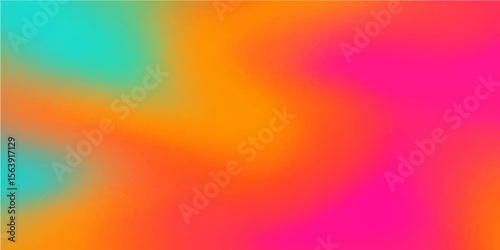 Bright and vibrant, this abstract watercolor background blends fiery oranges, yellows, and pink with cool blues, creating a dynamic and colorful illustration of light and texture