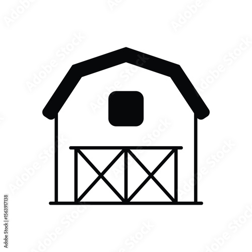 Barn Vector icon