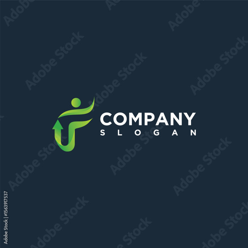 unique logo initial F business reference