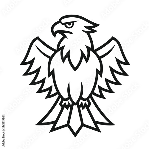 Tribal Eagle Vector | Powerful Graphic for T-Shirts & Tattoos