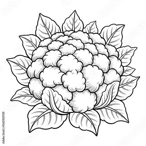 cauliflower vector illustration