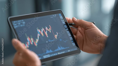 businessman using digital tablet