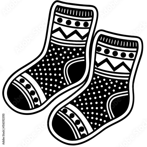 winter boots vector