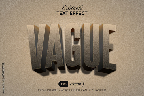 Vague Text Effect Vintage Style
