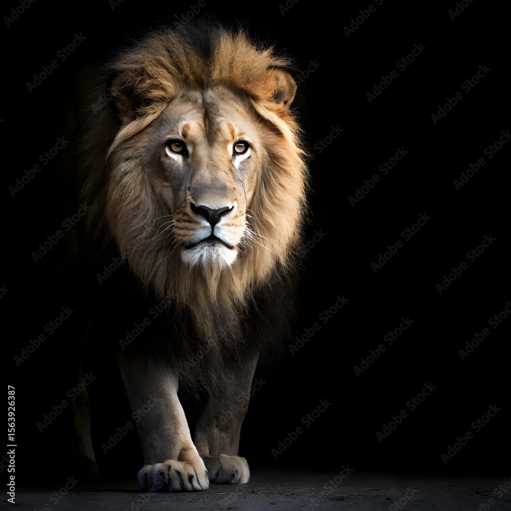 Fototapeta premium Backdrop for lion