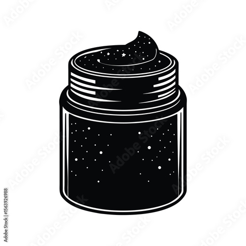 Night Sky Cream Jar Celestial Skincare Moisturizer