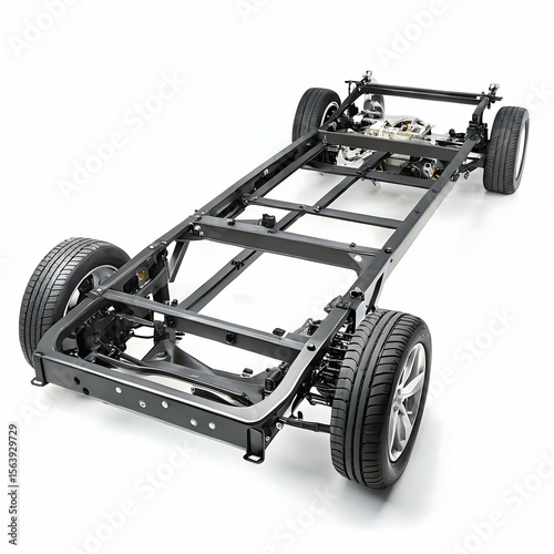 Vehicle frame illustration isolated on transparent background  