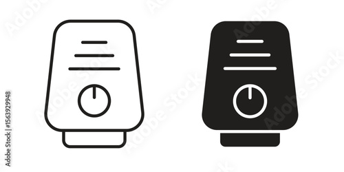 Air purifier icon solid style. Flat vector illustration.