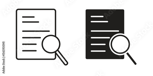 Auditors icon solid style. Flat vector illustration.