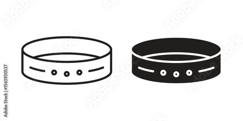 Bracelet icon solid style. Flat vector illustration.