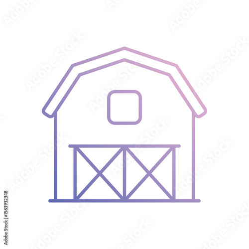 Barn Vector icon