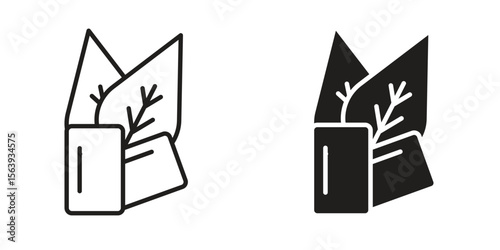 Mint gum icon solid style. Flat vector illustration.