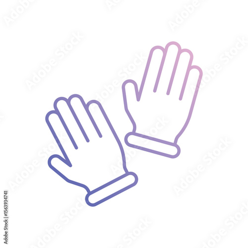 Gardening Gloves Vector icon