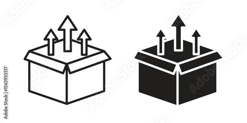 Product release icon solid style. Flat vector illustration.
