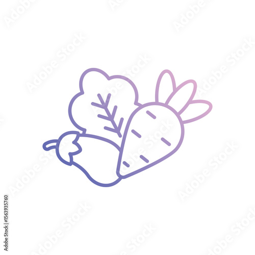Vegetables  Vector icon