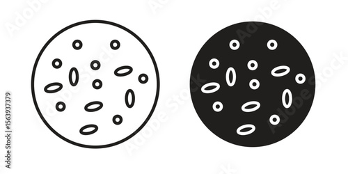 Thalassaemia icon solid style. Flat vector illustration.