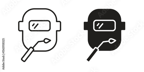 Welding icon solid style. Flat vector illustration.