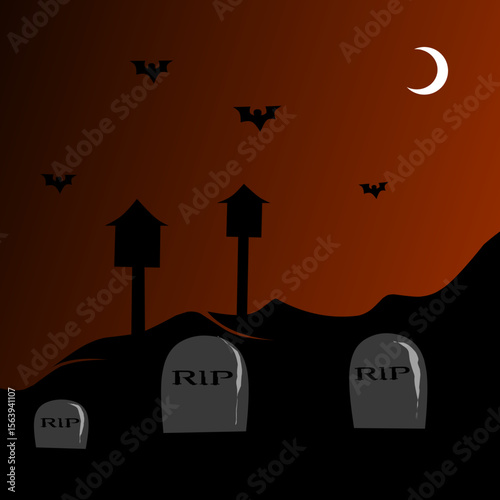 halloween dark background vector 