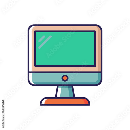 Desktop Computer Vector icon