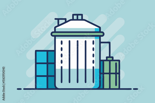 minimal mono style vector symbol icon