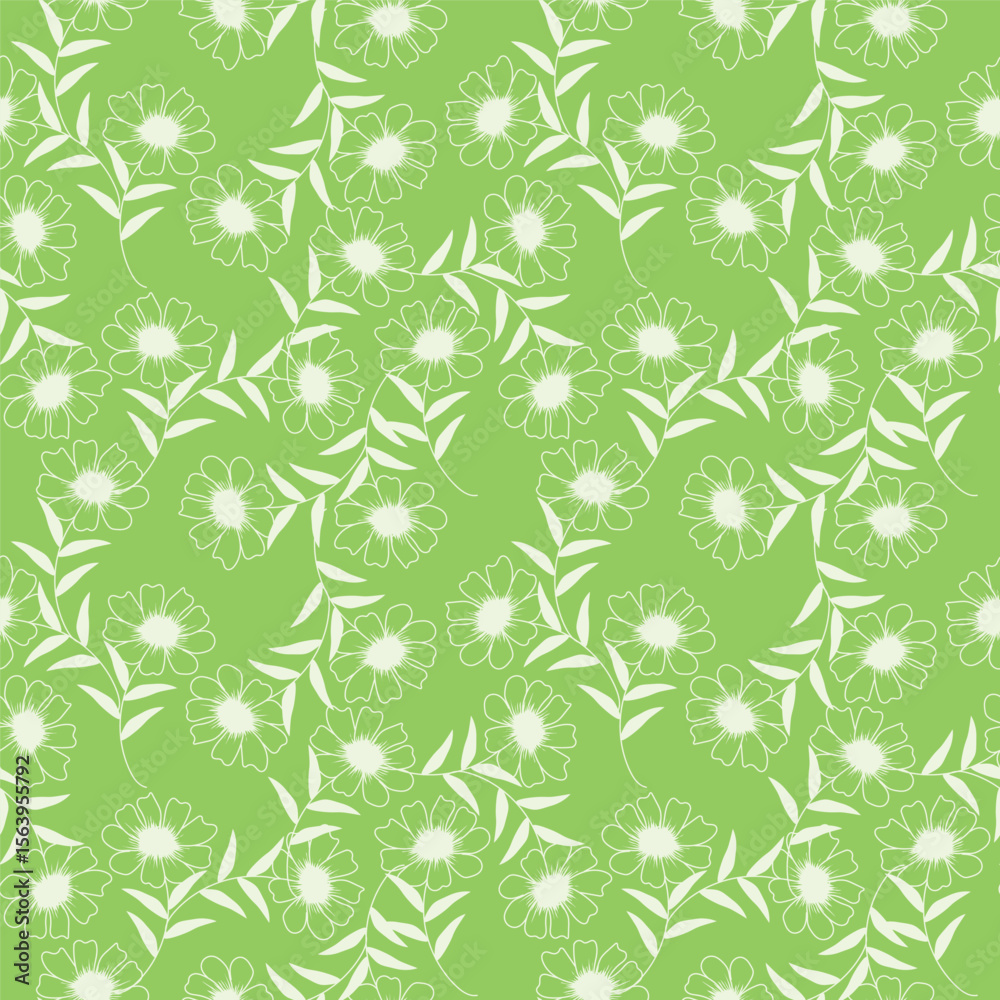 Fototapeta premium seamless pattern with flowers