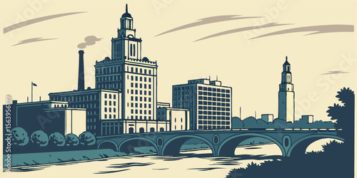 Iconic Cedar Rapids: Quaker Oats, Alliant Tower & Cedar River Views