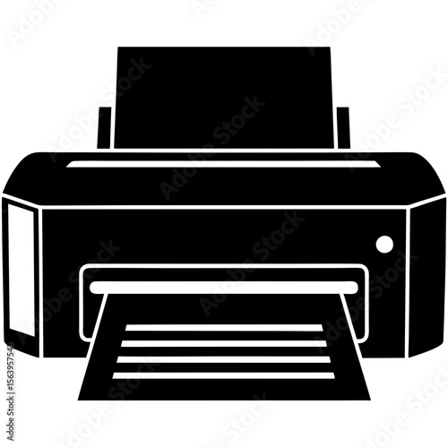 illustration of a printer