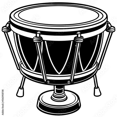drum isolated on white
