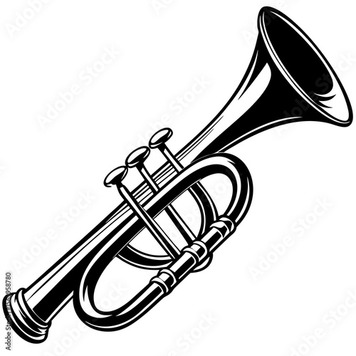 trumpet vector illustration