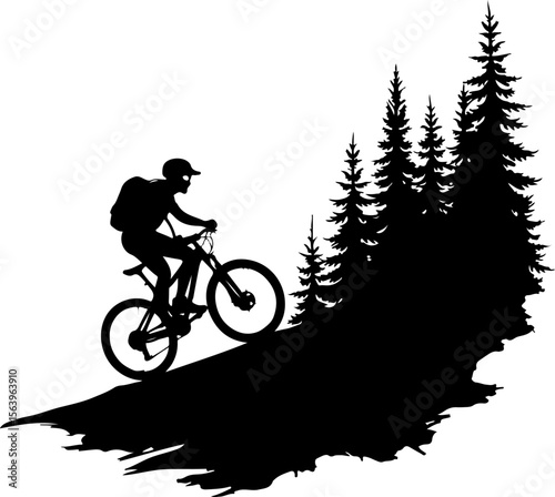 Mountain Biker  Hiking man vector bundle