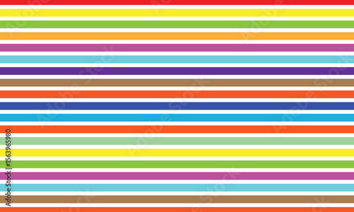 Seamless colorful striped abstract background. Vertical rainbow stripe pattern. EPS10 vector illustration. Multicolor stripes for wallpaper, background, wrapping paper, backdrop, poster etc. 