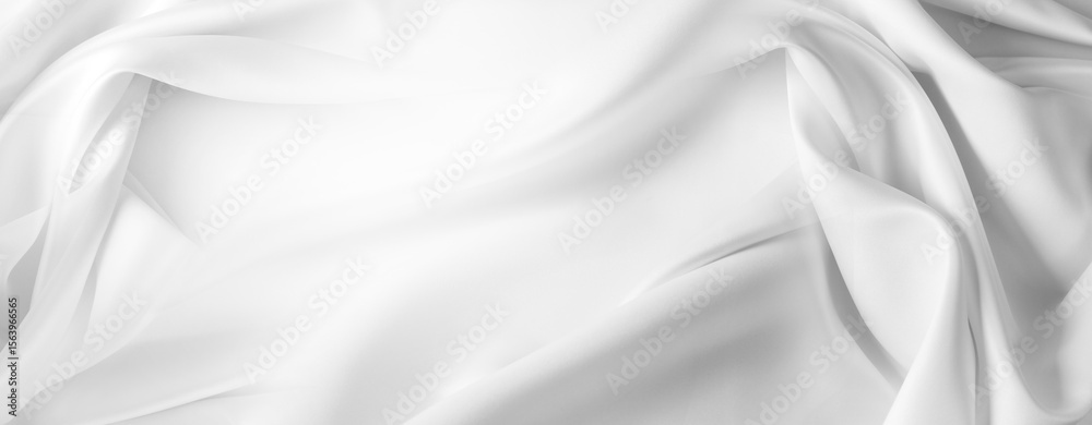 Obraz premium White silk fabric texture background